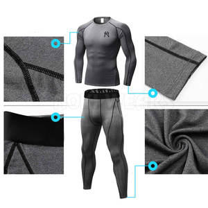 Bajo MOQ Hombres Gimnasio Ropa Conjunto de compresión Nueva llegada Conjunto de compresión hecho a medida - Product Image 2