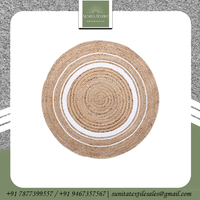 High-Traffic Customizable Jute Floor Rugs Welcoming Entrance Machine Made Jacquard Durable Eco-friendly Pet Friendly Low Pile