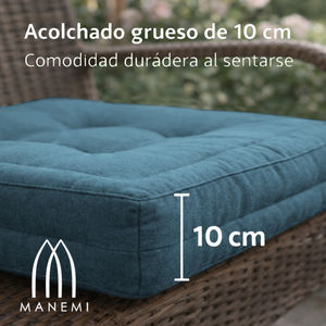 Coussins de sol rembourrés décoratifs confortables 60x60x10cm, coussins lombaires et coussins de siège pour l'intérieur, pour palettes, bancs, chaises - Product Image 5