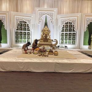 Decoración de escenario de lujo para bodas, decoración de escenario de gran Calcomanía para la recepción de bodas en el sur de Asia - Product Image 6