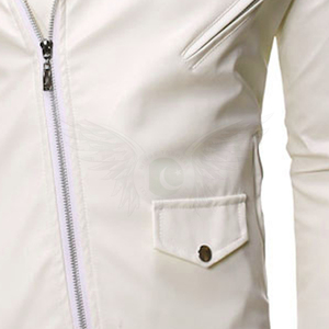 Blousons en cuir pour hommes, col montant, logo frontal, séchage rapide, respirants, grandes tailles disponibles - Product Image 5