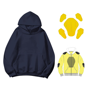 2025 personnalisé unisexe moto à capuche % pour les niveaux d'armure 1 2 Protection coupe-vent fermeture éclair moto Auto course porter - Product Image 1