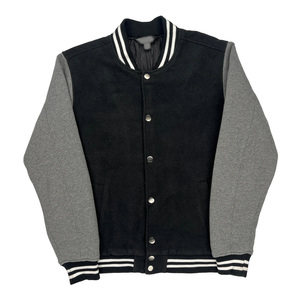 แจ็คเก็ตสตรีทแวร์คุณภาพสูง ปักลายเคลือบผิว คอตั้ง สไตล์วาร์ซิตี้ ซาฟารี บุขนแกะสำหรับฤดูหนาว หนัง สำหรับผู้ชาย - Product Image 1