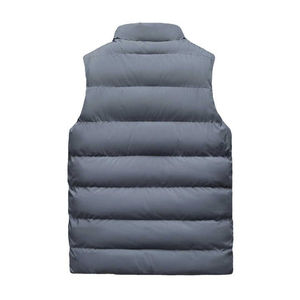 <b>Lightweight</b> Canvas Full Zipper Warm Bubble <b>Packable</b> Sleeveless Winter <b>Jacket</b> Regular Down Puffer Vest - Product Image 2