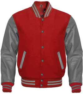High School American College Chaquetas Varsity Fraternity Chaquetas Invierno Lana Cuero Letterman Varsity Chaquetas de hombre Logotipo personalizado - Product Image 5