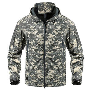 Veste coupe-vent imperméable décontractée pour homme avec capuche réglable, doublure en maille respirante et veste de pluie coupe-vent pour la neige - Product Image 1