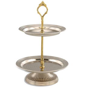 Decorative 3 Tier Stainless Steel Cupcake Stand handicrafts Hot Selling Sale <b>wedding</b> Parties Used - Product Image 4