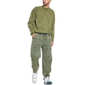 Sweat-shirt en coton délavé à l'acide pour hommes, meilleur prix, pour adultes, fabricant professionnel, sweat-shirts épais délavés à l'acide pour hommes 2026 - Product Image 1