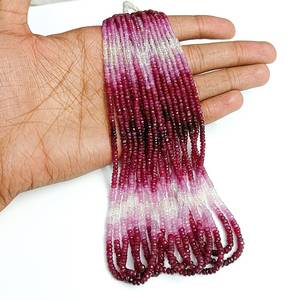 Mozambique <span class=keywords><strong>Ruby</strong></span> Bóng Mờ Mặt Rondelle Đá Quý Hạt 2.5-3.5Mm Tự Nhiên Của <span class=keywords><strong>Ruby</strong></span> Đá Hạt Đối Với Trang Sức Làm Bằng Số Lượng Lớn Nhà Cung Cấp - Product Image 2