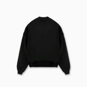 Tissu en molleton de coton vierge Logo imprimé graphique surdimensionné uni personnalisé sweats à col rond pour hommes - Product Image 2