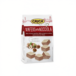 Wafer al Cacao e Nocciole in Confezione CRICH da 250g, Biscotti Croccanti a Forma Quadrata con Processo di Stampaggio a Rullo - Product Image 2