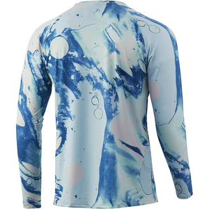 Sudadera con capucha de pesca de nailon de secado rápido, protección UV, sublimación, ropa de pesca, camisas de pesca con capucha, camuflaje para hombre, poliéster de manga larga - Product Image 2