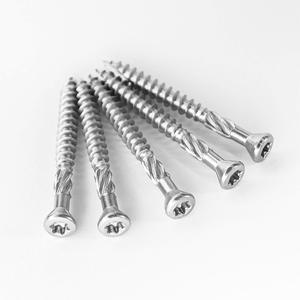 Tornillo de madera de cabeza ovalada de acero inoxidable Mex-Classic C1, sistema métrico de 5x60mm para construcción de cubiertas - Product Image 3