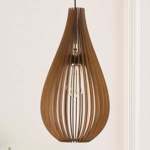 โคมไฟระย้าไม้แนวชนบททำด้วยมือโคมไฟเพดานไม้สำหรับห้องรับประทานอาหารห้องครัวหรือการตกแต่งพื้นที่ใช้สอย - Product Image 1