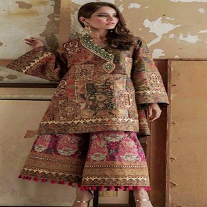 Anarkali ชุดเดรสปักลายแบบดั้งเดิม,ชุดเดรสปักลายแบบปากีสถานปักลายแบบ3ชิ้นมาใหม่ - Product Image 3