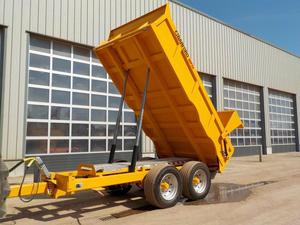 Remolque basculante de 4 ruedas de alta calidad con motor Garantía de 2 años para equipo agrícola y tractor de 7-10 toneladas en nuevas condiciones usadas - Product Image 4