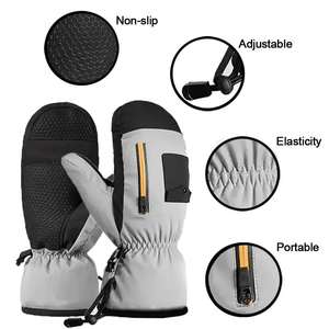 Proveedor Directo de Fábrica, Guantes de Esquí de Calidad Profesional, Material y Diseño a Demanda del Cliente, Guantes de Esquí de Cuero de Alta Calidad - Product Image 4