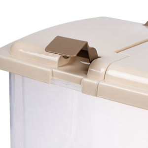 HOKORI rectangular <b>rice</b> <b>storage</b> container featuring an airtight seal, ideal for organizing kitchens and pantries. - Product Image 5