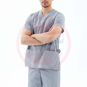 Traje de fregado profesional para hombre, poliéster, algodón, traje de fregado para Hospital, conjuntos médicos, uniforme de enfermería a la venta - Product Image 4