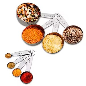 Stainless Steel <b>Measuring</b> Cups Set Kitchen Accessories Baking Tea Coffee <b>Measuring</b> <b>Tools</b> - Product Image 5