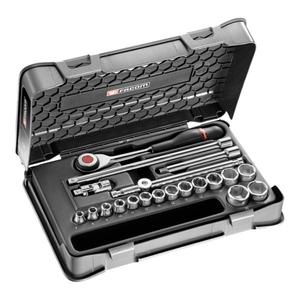 Facom 20-Piece 3/8'' Metric 6-Point <b>Sockets</b> Set - Product Image 1