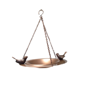Smooth Shine Finished Copper Bird Bath With Hanging Chain & <b>Hook</b> Handcrafted for <b>Garden</b> Balcony Hanging Decorative Outdoor Use - Product Image 6