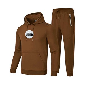 Conjunto Deportivo Informal de Invierno para Hombre, Sudadera con Capucha y Pantalones Deportivos con Diseño de Maternidad y Forro Polar - Product Image 3