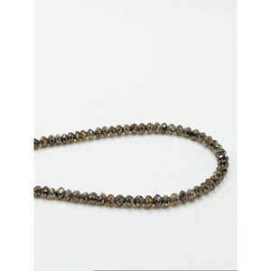 Collier de perles de diamant champagne rare, perles de diamant naturel de 4 mm, bijoux personnalisés, cadeau d'anniversaire parfait - Product Image 2