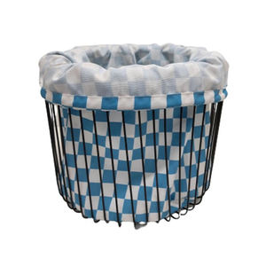 Vente en gros de paniers rectangulaires en métal et tissu tendance de haute qualité au design simple pour le stockage de fruits faits à la main personnalisés - Product Image 5