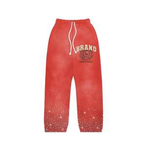 ชุดวอร์มแขนยาวสำหรับผู้ชายชุดวอร์มพิมพ์ลายแขนยาวสีแดงออกแบบได้ตามต้องการ - Product Image 3