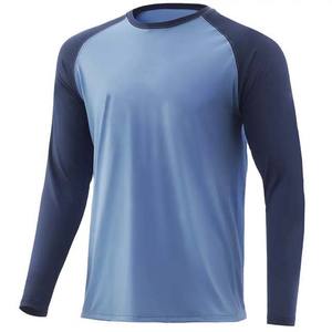 Séchage rapide à manches longues Concevez votre propre performance Chemises de pêche Couleur de contraste imprimée par sublimation UPF 50 + Vêtements de pêche - Product Image 3