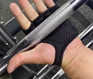 ถุงมือออกกำลังกายแบบมีสายรัดข้อมือ ปิดแบบผูกเชือก ป้องกันการลื่น สำหรับยกน้ำหนัก ฝึกซ้อมกีฬา เหมาะสำหรับผู้ชายและผู้หญิง ป้องกันฝ่ามือ - Product Image 6