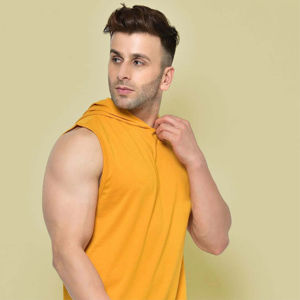 Débardeurs de fitness de style moderne pour hommes Conception personnalisée Séchage rapide Respirant Coton O Cou Muscle Fit Tricoté Plus Size Yoga Gym Tank - Product Image 5