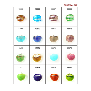 Perles de verre artisanales exclusives en cristal au chalumeau Perles de qualité supérieure adaptées à la fabrication de bijoux Artisanat artistique et décoration - Product Image 5