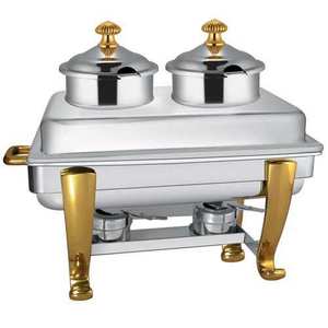 Hammered Design <b>Catering</b> Service Food Equipment Chafing Dish Modern Style Hot Selling Luxurious Copper Chafing Dishes - Product Image 3