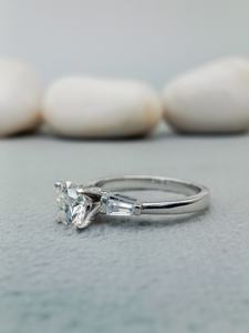 Customizable 925 Silver Engagement Wedding Diamond Ring Trendy Solitaire Shape VVS Moissanite for Parties Anniversaries - Product Image 3