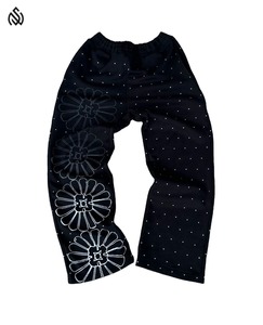 Ensemble de survêtement vintage pour homme en deux pièces avec capuche et strass, pantalon de survêtement inclus - Product Image 4