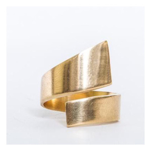 2025 Elegant Floral Engraved <b>Brass</b> Finger <b>Ring</b> Perfect for Special Occasions & Daily Wear Statement Piece for Timeless Beauty - Product Image 3