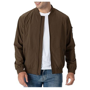 Custom Logo <b>Mens</b> Lightweight Bomber <b>Jacket</b> Casual Fashion <b>Flight</b> Coat Wholesale Blank Slim Fit Windbreaker Varsity Track <b>Jacket</b> - Product Image 3