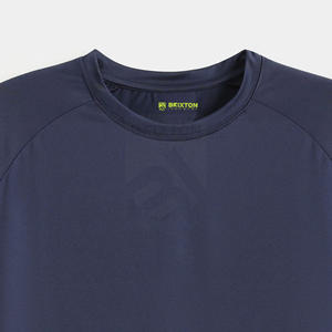 Venta al por mayor de encargo de gran tamaño camiseta para hombre de algodón pesado de tela orgánica transpirable Logo estampado Casual Streetwear OEM - Product Image 3