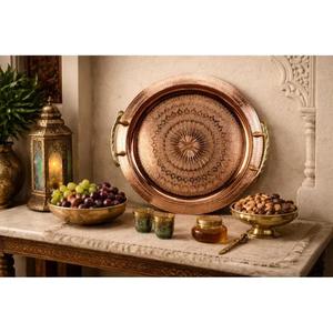 Productos de Cobre Marroquíes Hechos a Mano, Artesanía Tradicional, Decoración para el Hogar, Utensilios de Cocina, Artículos Metálicos Decorativos, Idea de Regalo Única - Product Image 1