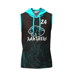 Populaire léger personnalisé Sublimation 7 sur 7 vêtements de sport à capuche uniforme respirant à manches courtes Design fabriqué au Pakistan - Product Image 2