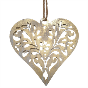 Decoración de corazón colgante de aluminio moderno, suministros festivos y para fiestas impermeables para amigos del hogar, diseño personalizado disponible - Product Image 5