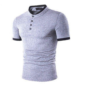 Nueva moda informal para hombre de servicio OEM para Polo de alta calidad de algodón poliéster transpirable cuello alto de manga corta de talla grande - Product Image 6