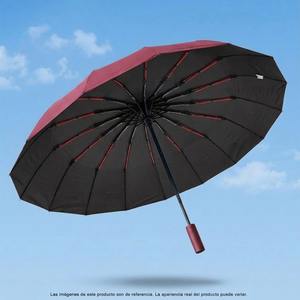 Paraguas Plegable Semiautomático Clásico Reforzado de 16 Varillas, Doble Capa, Cobertura Extra Grande, Protección UV Premium - Product Image 2