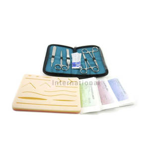 Surgical Suture Kit Suture Practice Set Includes Reusable <b>Silicone</b> <b>Pad</b> 10 Sutures Full Surgical Medic Instruments Set Training - Product Image 6