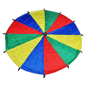 Super Quality Children Educational Team Work <b>Play</b> Games Toy Handles Rainbow <b>Parachute</b> at Reasonable Price - Product Image 1