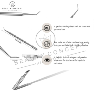 Outil de peigne de levage de cils en acier inoxydable Bon fournisseur pour ses propres soins de beauté Outils de cils de beauté Concept international - Product Image 4