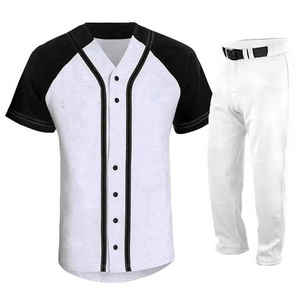 Uniforme de béisbol para hombre de material suave, superventas, antiarrugas, mejor calidad, logotipo personalizado, uniforme de béisbol de manga corta - Product Image 4