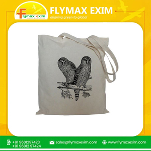 Bolsas de lona de algodón puro 100% ecológicas con estilo de moda Shopper reutilizable para la venta - Product Image 2